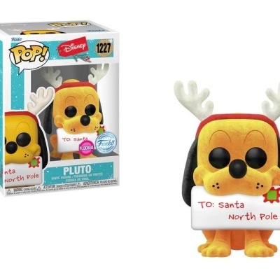Funko POP! Disney: Holiday - Pluto - Flocked - Exclusive - 1227