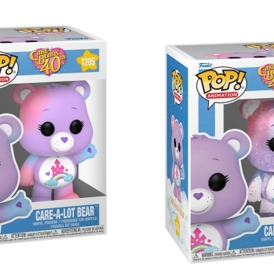 Funko POP! Animation : Care Bears - 40th Anniversary - Care-A-Lot Bear - Chase Bundle - 1205