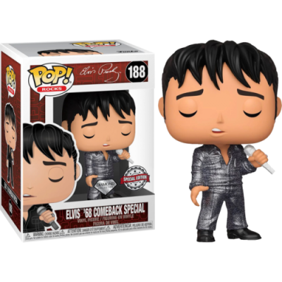 Funko Pop! Rocks: Elvis '68 Comeback - Diamond - Exclusive #188