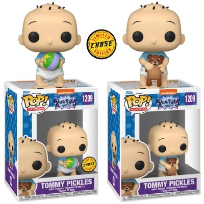 Funko POP! Television: Rugrats - Tommy Pickles - Common and Chase Bundle - 1209