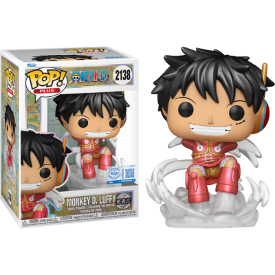 * PRÉ-RESERVA * Funko POP! PLUS One Piece - Monkey D. Luffy (Egghead Arc) Metallic EXCLUSIVE #2138