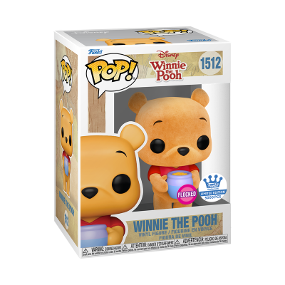 Funko POP! Disney Winnie The Pooh - Pooh Holding Honeypot Flocked FUNKO Exclusive #1512