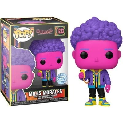 Funko POP! Marvel: Spider-Man Across the Spider-Verse - Miles Morales - Black Light - Exclusive - 1233