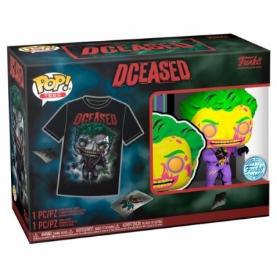 Funko POP and Tee Heroes: DC - Dceased - The Joker  - Black Light - Exclusive - L