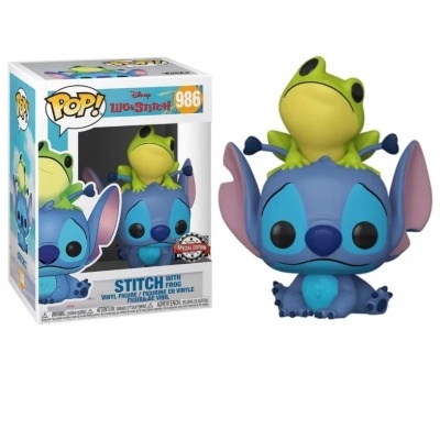 Funko POP! Disney: Lilo & Stitch - Stitch with Frog - Exclusive #986