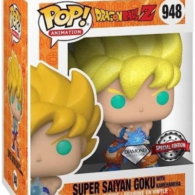 Funko POP! Animation: DRAGON BALL Z - Super Saiyan Goku with Kamehmawve - Daimond Collection Exclusive - 948