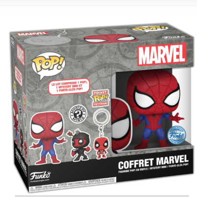 Funko POP! MARVEL - Exclusive Box - Spider-Man - Keychain - Mystery Minis #956