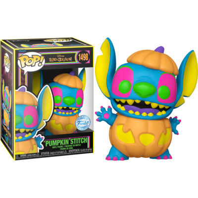 Funko POP! Disney Lilo & Stitch - Pumpkin Stitch Blacklight Exclusive #1498