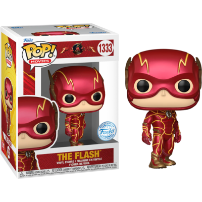 Funko POP! Heroes: Flash Movie 2023 - The Flash - Metallic - Exclusive - 1333