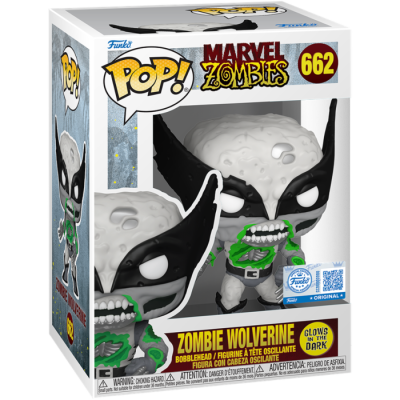 * PRÉ-RESERVA * Funko POP! Marvel Zombies - Zombie Wolverine GITD EXCLUSIVE #662