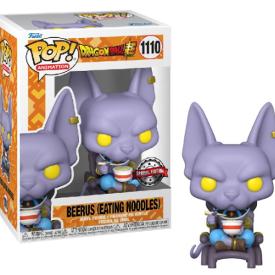 Funko POP! Animation: DRAGON BALL SUPER - Beerus Eating Noodles - Exclusive - 1110