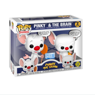 * PRÉ-RESERVA * Funko POP! PINKY AND THE BRAIN (GLOW) EXCLUSIVE