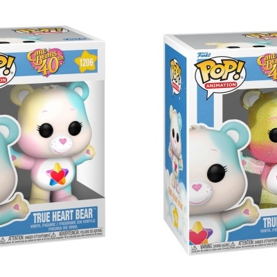 Funko POP! Animation : Care Bears - 40th Anniversary - True Heart Bear - Chase Bundle - 1206