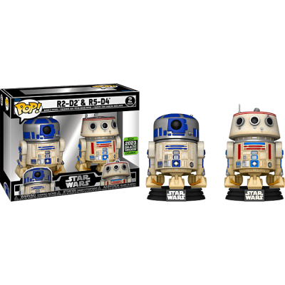 Funko POP! Star Wars: R2-D2 & R5-D4 - 2-Pack - 2023 Galactic Convention Exclusive