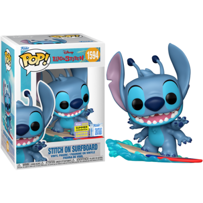 Funko POP! Lilo & Stitch - Stitch on Surfboard SDCC2025 EXCLUSIVE #1594
