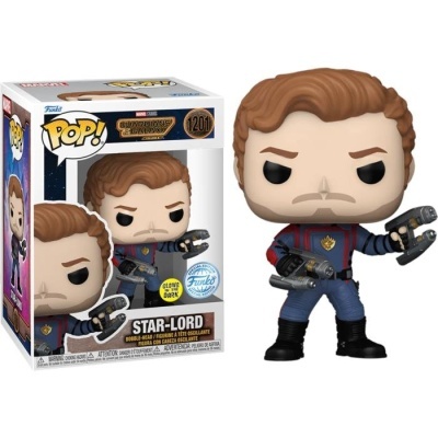 Funko POP! Guardians Of The Galaxy 3: Star-Lord - GITD - Exclusive - 1201 *caixa danificada*