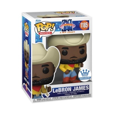 Funko POP! Movies: Space Jam 2 - LeBron James Cowboy - Funko Sticker Exclusive - 1185