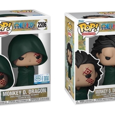 * PRÉ-RESERVA * Funko POP! One Piece - Monkey D. Dragon EXCLUSIVE #2206 CHASE BUNDLE