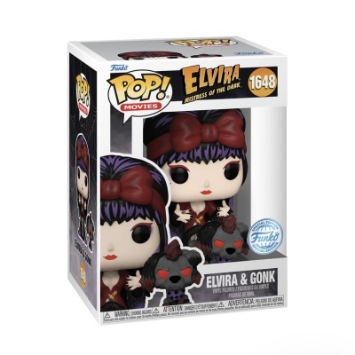 Funko POP! Movies: ELVIRA AND GONK(MOONLIGHT) ELVIRA: MISTRESS OF THE DARK - Exclusive #1648