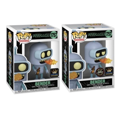 Funko POP! Animation Futurama Bender #1757 Speciality Series CHASE BUNDLE