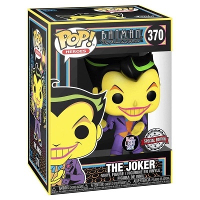 Funko POP! Batman The Animated Series Black Light The Joker #370 GITD Exclusive