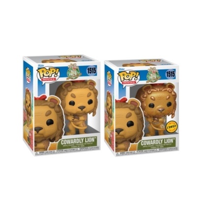 Funko POP! Movies: The Wizard Of Oz 85th Anniversary - Cowardly Lion - Common and Chase Bundle - 1515