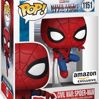 Funko Pop! Marvel: Civil War - Spider-Man - Captain America 3 - Amazon Exclusive - 1151 *caixa danificada*