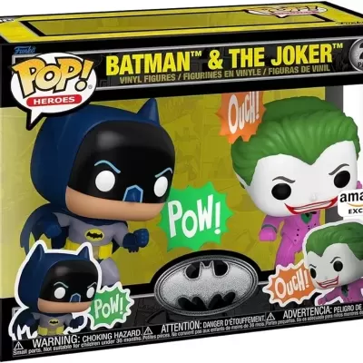 Funko POP! Heroes: DC - Batman & The Joker - 2Pack - AMAZON Exclusive