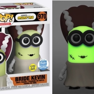 Funko POP! Movies: Minions - Bride Kevin - GITD - FUNKO Exclusive - 970