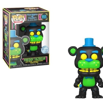 Funko POP! Games:  Five Nights at Freddy's - Freddy Fazbear - Black Light - Exclusive - 955