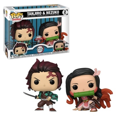 Funko POP! Animation: Demon Slayer - Tanjiro & Nezuko - Exclusive - 2Pack