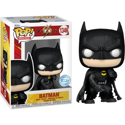 Funko Pop! Movies DC: The Flash - Batman Keaton - with Tattered Cape - Battle Damage - Exclusive - 1346