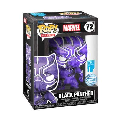 Funko POP! Marvel Art Series: Black Panther - Exclusive - 72