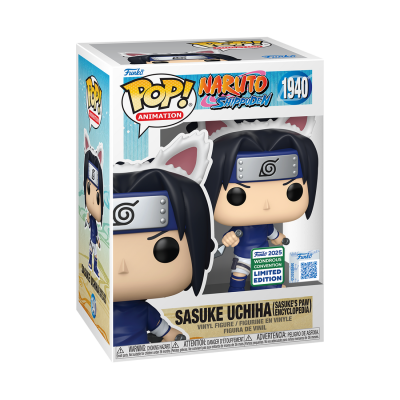 Funko POP! Naruto: Shippuden - Sasuke Uchiha (Sasuke's Paw Encyclopedia) 2025 Wondrous Convention Exclusive #1940
