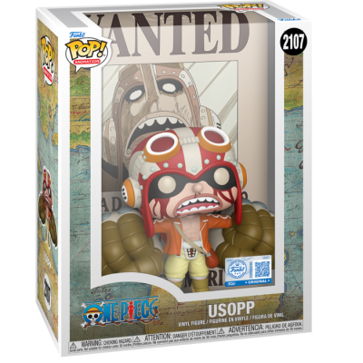 Funko POP! One Piece - God Usopp Wanted Poster EXCLUSIVE #2107 *caixa danificada*