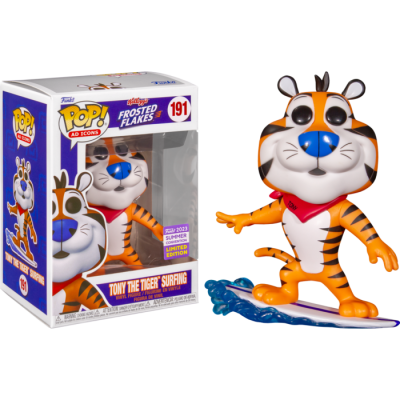 Funko POP! Kellogg's Frosted Flakes - Tony the Tiger Surfing - 2023 Summer Convention Exclusive - 191