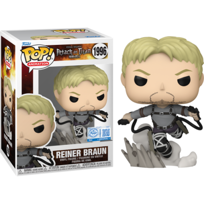 * PRÉ-RESERVA * Funko POP! Attack on Titan - Reiner Braun - EXCLUSIVE #1996