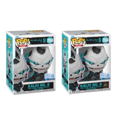 * PRÉ-RESERVA * Funko POP! PLUS KAIJU NO.8 GITD EXCLUSIVE #2084 CHASE BUNDLE