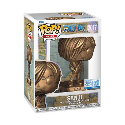 * PRÉ-RESERVA * Funko POP! PLUS One Piece Sanji Statue (Bronze) with Protector EXCLUSIVE #2017