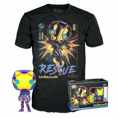 Funko POP and Tee Marvel: Rescue -  Black Light - Exclusive - 480 (M)