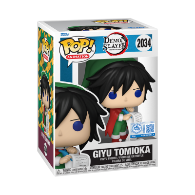 * PRÉ-RESERVA * Funko POP! Demon Slayer GIYU TOMIOKA (HOLIDAY) EXCLUSIVE #2034