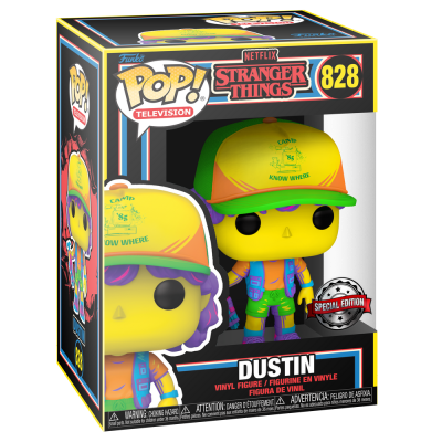 Funko POP! Television Stranger Things Dustin Black Light Exclusive #828