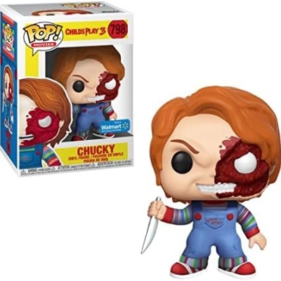 Funko POP! Movies: Child´s Play 3 - Chucky Half Face Battle Damage - Exclusive - 798