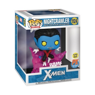 Funko POP! Deluxe Marvel: X-Men - Nightcrawler Teleporting - GITD - PX Previews Exclusive - 1124