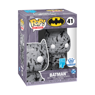 Funko POP! Heroes: Art Series : Batman - Batman Grey & Black  - Funko Exclusive - 41