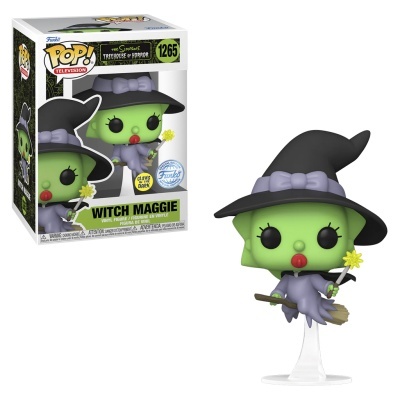 Funko POP! Television: THE SIMPSONS - TREEHOUSE OF HORROR - WITCH MAGGIE - GLOW - Exclusive - 1265