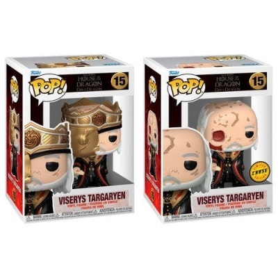 Funko POP! Television: House of the Dragon - Viserys Targaryen - Common & Chase Bundle - 15