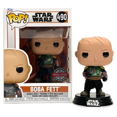 Funko Pop! Star Wars: Boba Fett Without Helmet - Exclusive - 490