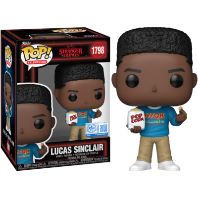 * PRÉ-RESERVA * Funko POP! Stranger Things - Lucas Sinclair with Popcorn (Season 5) EXCLUSIVE #1798