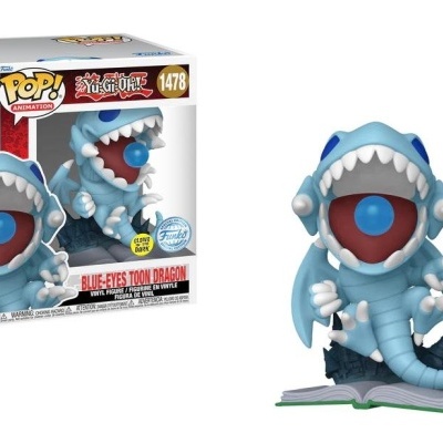 Funko POP! Animation: Yu-Gi-Oh! - Blue-Eyes Toon Dragon - GITD - Supersized - Exclusive - 1478